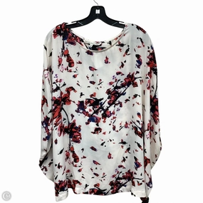 Casual Comfort Wear Quick Fit Wear Top Short Sleeve By Rachel Roy In Floral Print, Size: 3x