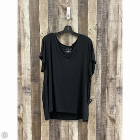 Top Short Sleeve By Rachel Zoe In Black, Size: 3x ThermoregulatingFabric