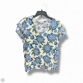 All-Day Comfort Wear Top Short Sleeve By Rachel Zoe In Blue & Green, Size: 1x