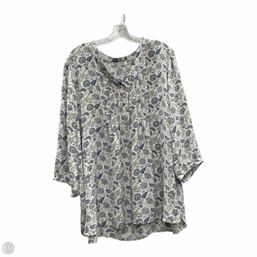 Top Short Sleeve By Rose And Olive In Blue, Size: 3x Cozy Hug