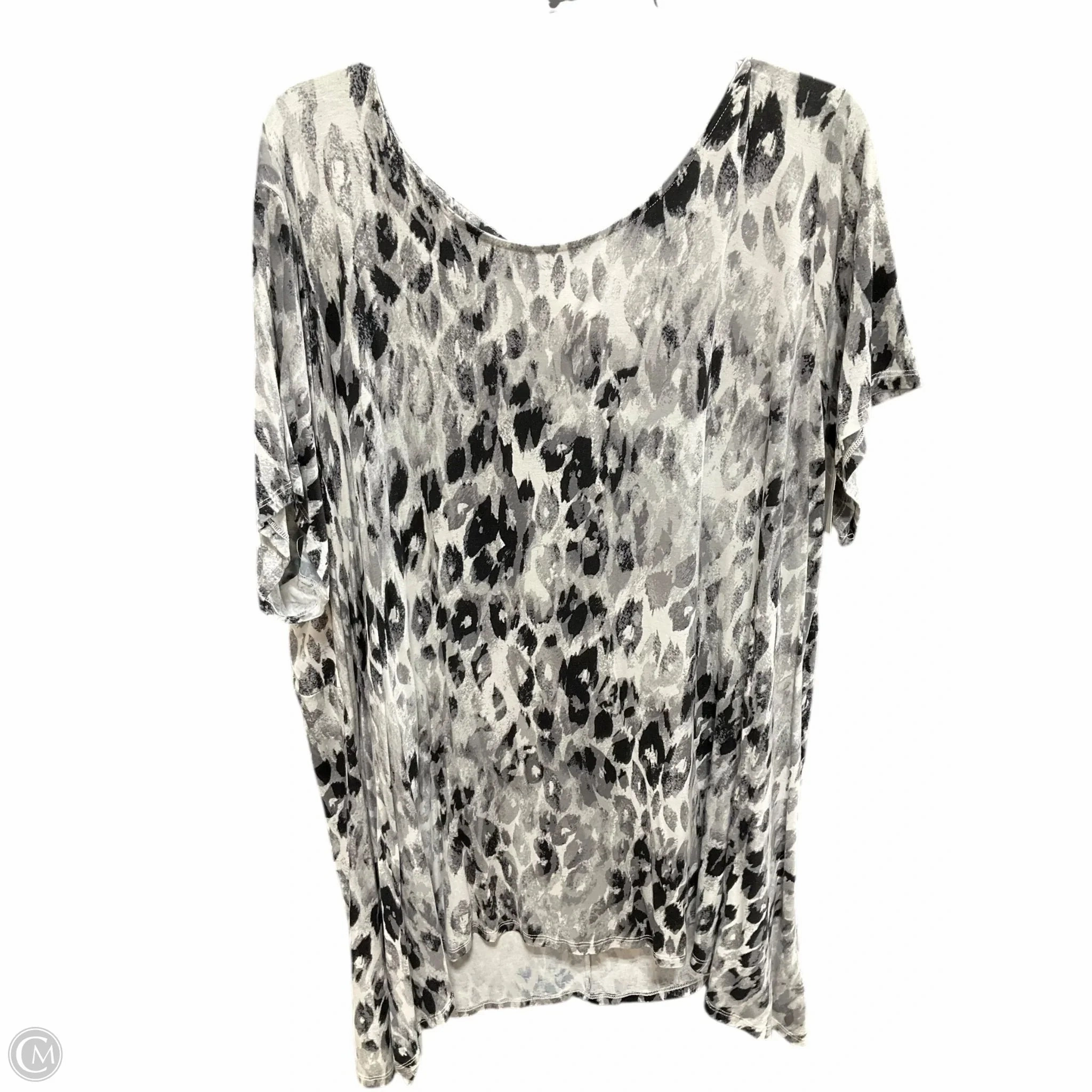 Top Short Sleeve By Ruby Rd In Animal Print, Size: 3x Soft Brushed Finish Sustainable Fibers
