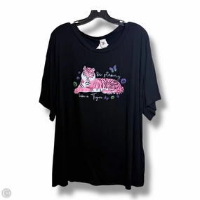 Quick Dry Material Top Short Sleeve By Sew In Love In Black, Size: Xl