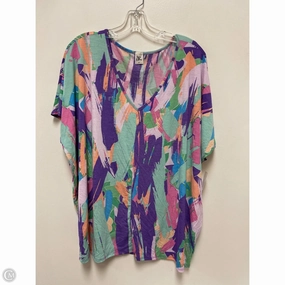 Timeless Must-Have Classic Layer Wear Top Short Sleeve By Sew In Love In Green & Purple, Size: 2x