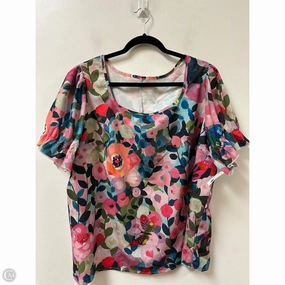 Everyday Comfort Style Cool Weather Wear Top Short Sleeve By Shein In Multi-colored, Size: 3x