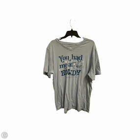 Top Short Sleeve By Simply Southern In Blue, Size: 2x Comfort Flex