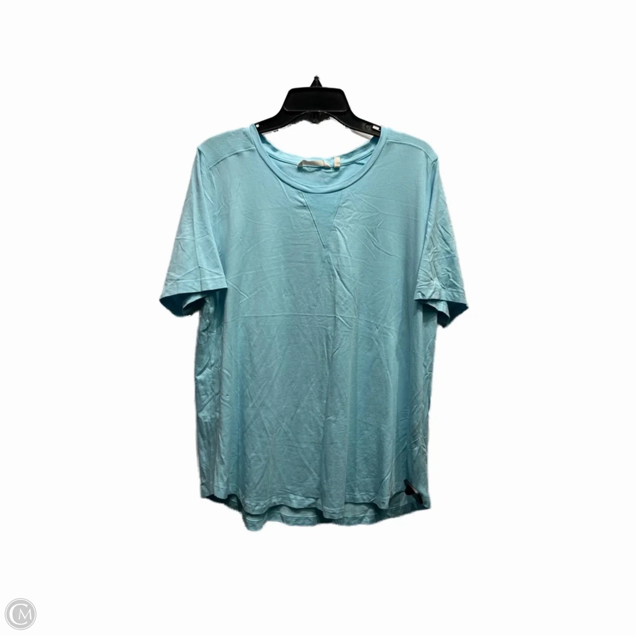 Top Short Sleeve By Soft Surroundings In Teal, Size: Xl Cozy Design Fit