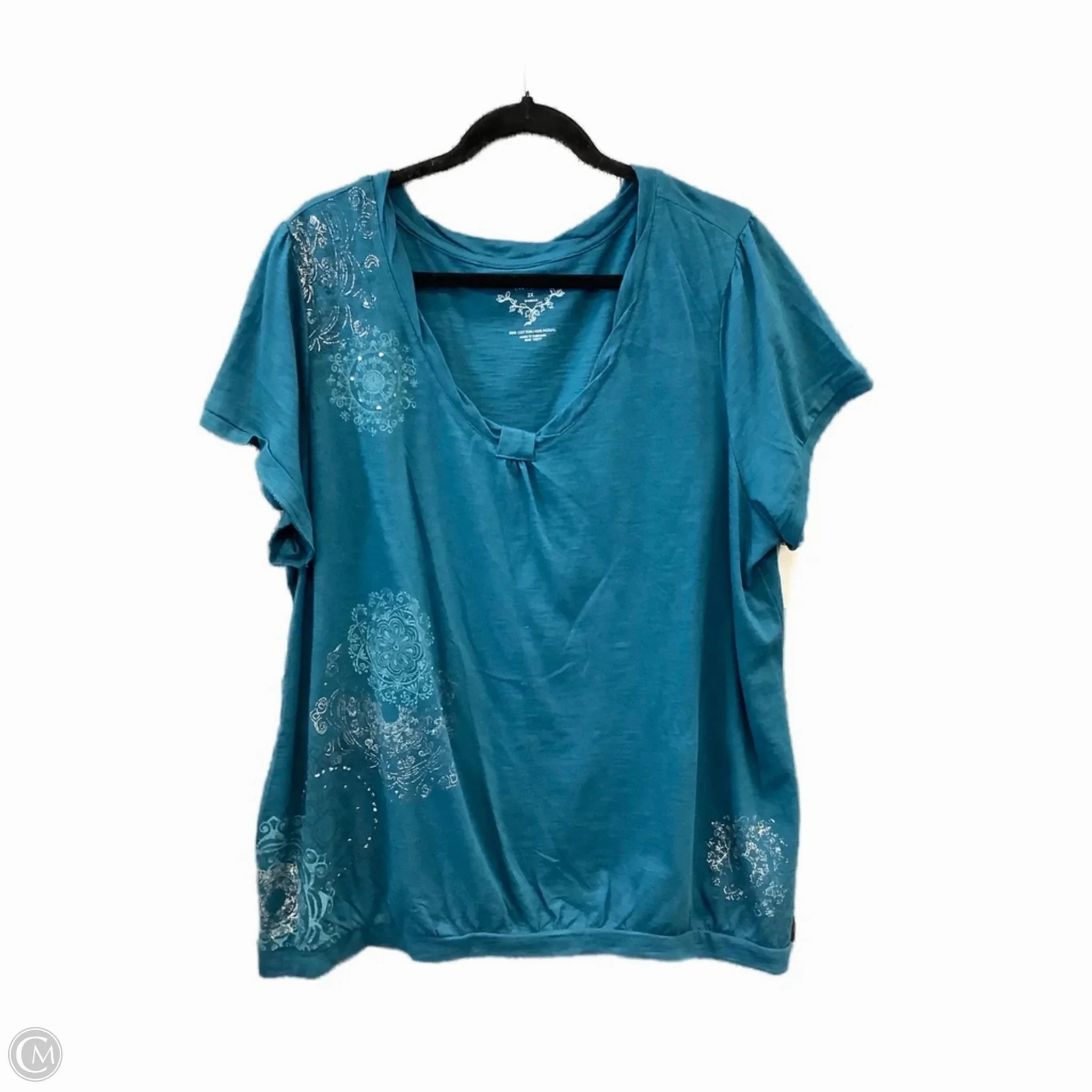 Top Short Sleeve By Sonoma In Blue, Size: 2x TemperatureRegulating Breathable touch