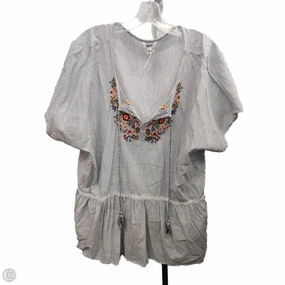 Top Short Sleeve By Sonoma In Striped Pattern, Size: 2x Smart Design