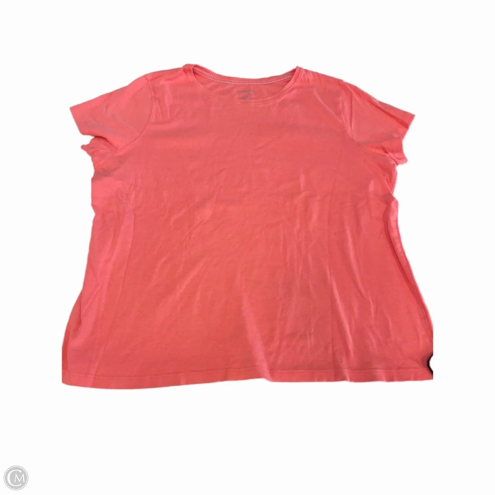 Top Short Sleeve By St Johns Bay In Pink, Size: 2x Performance Wear