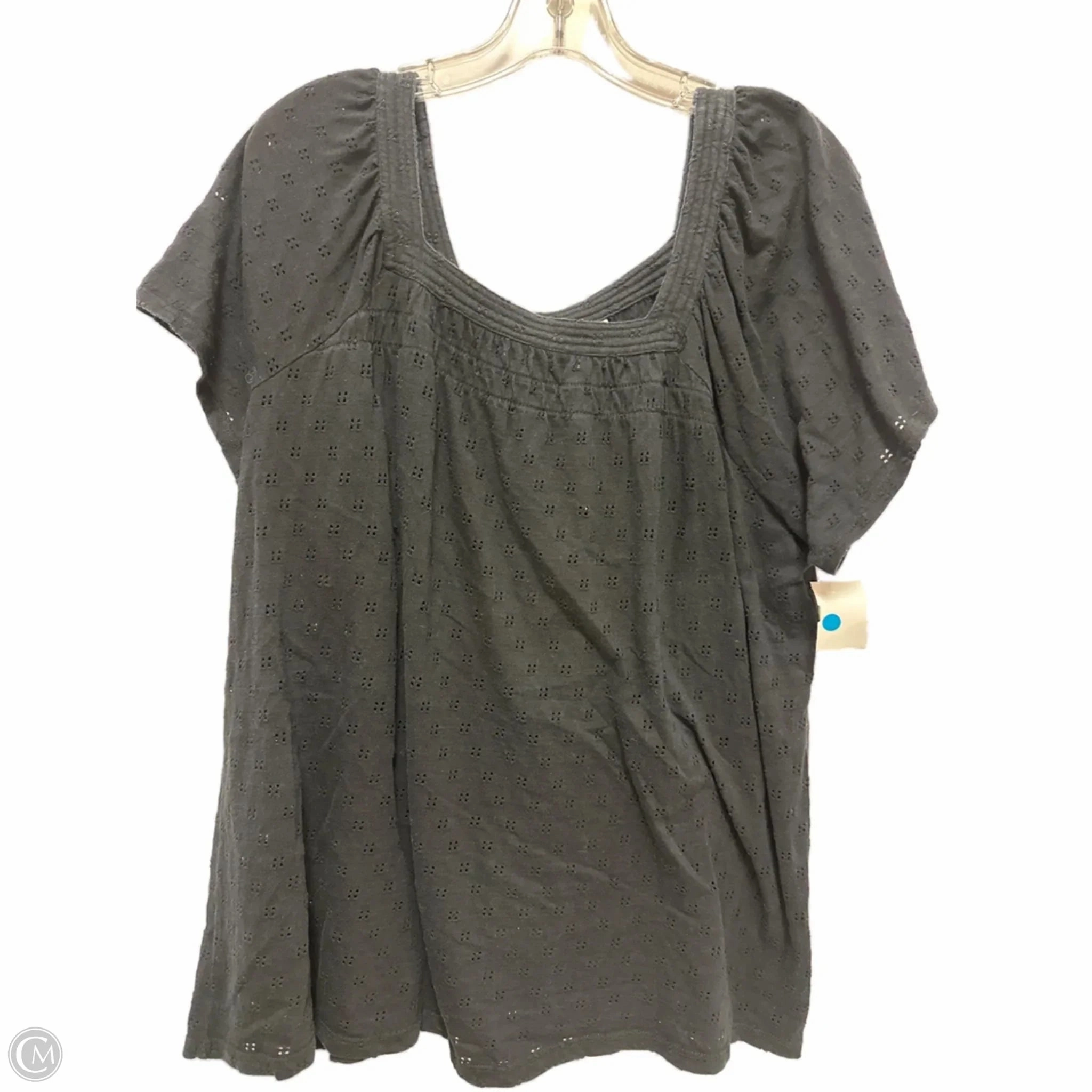 Top Short Sleeve By Style And Co Collection Women In Black, Size: 1x Effortless Style