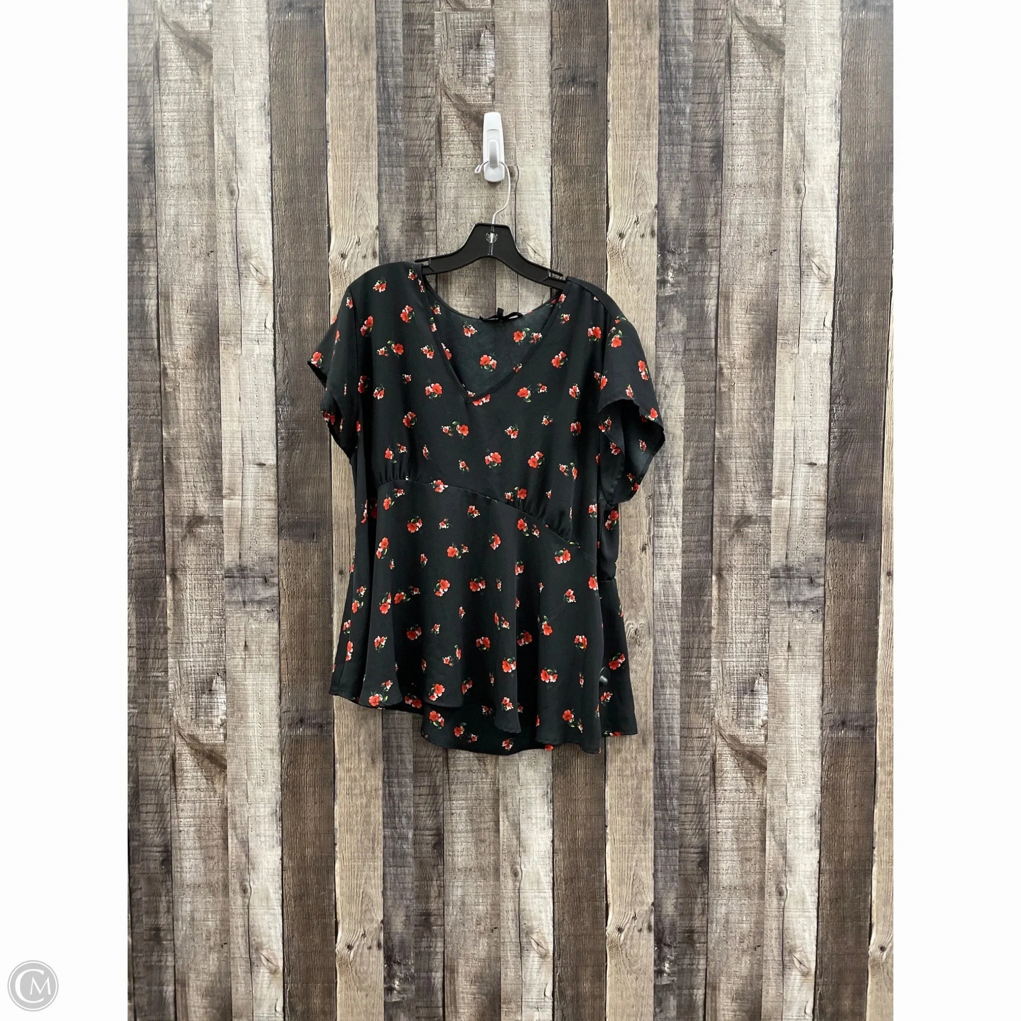 Top Short Sleeve By Sweet Rain In Black, Size: 2x Oversized Silhouette Quick Fit