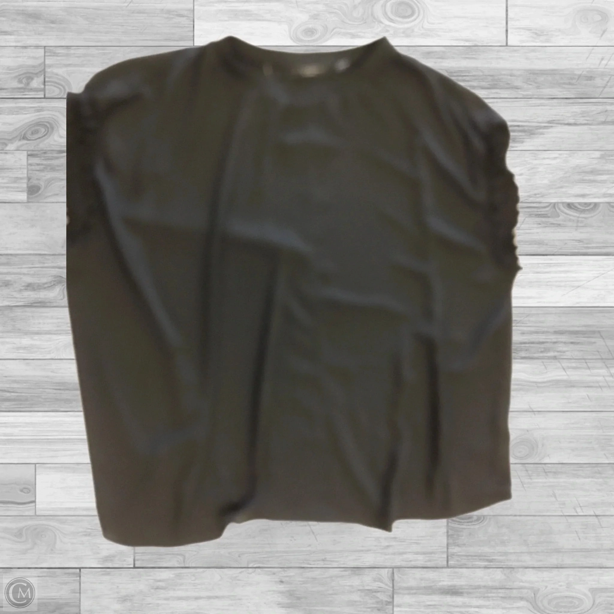 Top Short Sleeve By T Tahari In Black, Size: 2x SeamlessConstruction BioBased Fibers