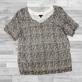 Top Short Sleeve By Talbots In Animal Print, Size: 2x Flexible Weave Comfortable