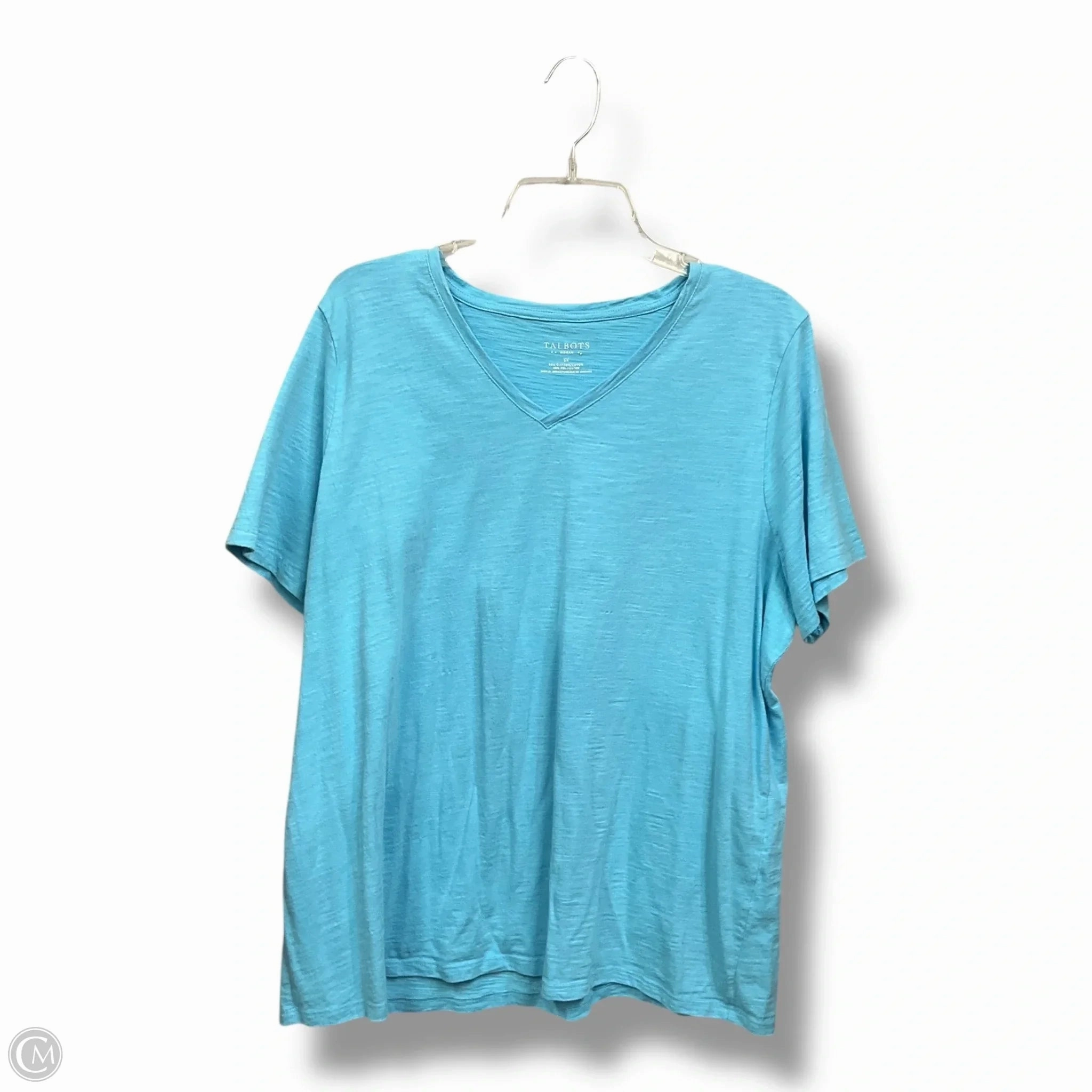Top Short Sleeve By Talbots In Blue, Size: 2x Fashionable Layer