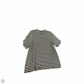 Top Short Sleeve By Talbots In Striped Pattern, Size: 3x ThermoregulatingFabric Casual Design Fit