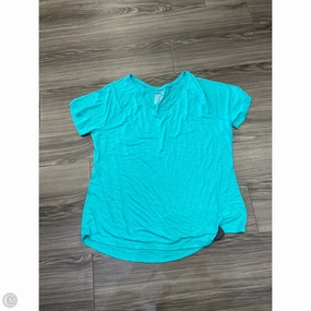 Top Short Sleeve By Terra & Sky In Teal, Size: 1x Set In Sleeve