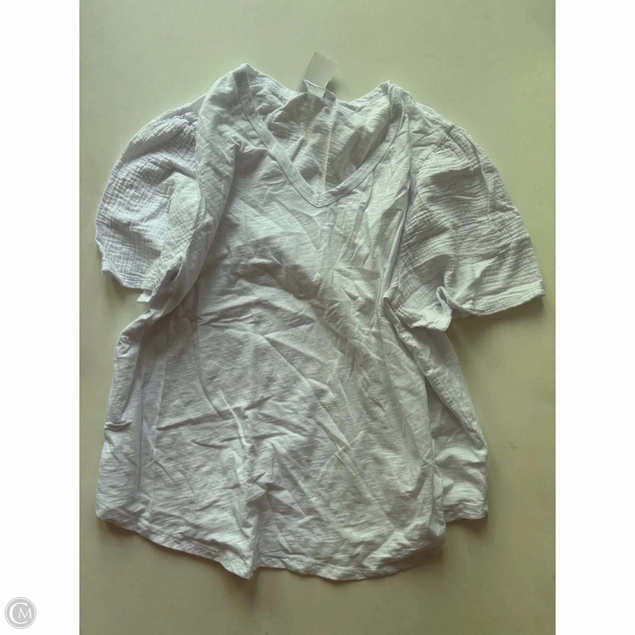 Top Short Sleeve By Time And Tru In White, Size: 2x Cozy Fit Wear Smart Design