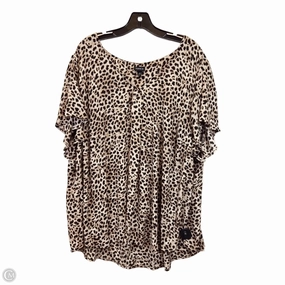 Urban Style Top Short Sleeve By Torrid In Animal Print, Size: 4x