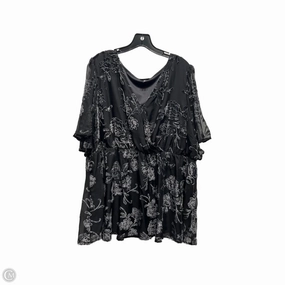 Top Short Sleeve By Torrid In Black & Silver, Size: 3x Outdoor Essentials