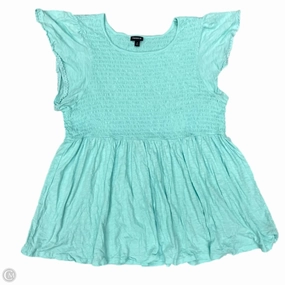 Top Short Sleeve By Torrid In Blue, Size: 4x FlexibleKnit Cross Grain Knit