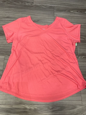 regular but not boring Stretch waistband Top Short Sleeve By Torrid In Coral, Size: 3x