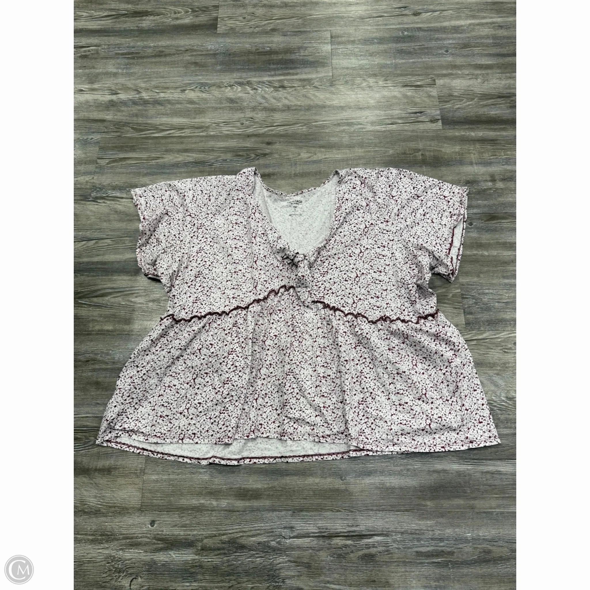 Top Short Sleeve By Torrid In Floral Print, Size: 4x Comfort Apparel Animal print wildness