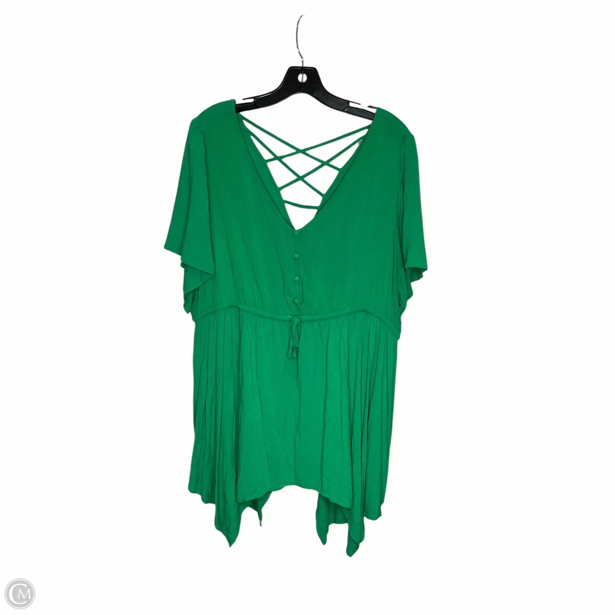 Top Short Sleeve By Torrid In Green, Size: 2x MultipurposeUse