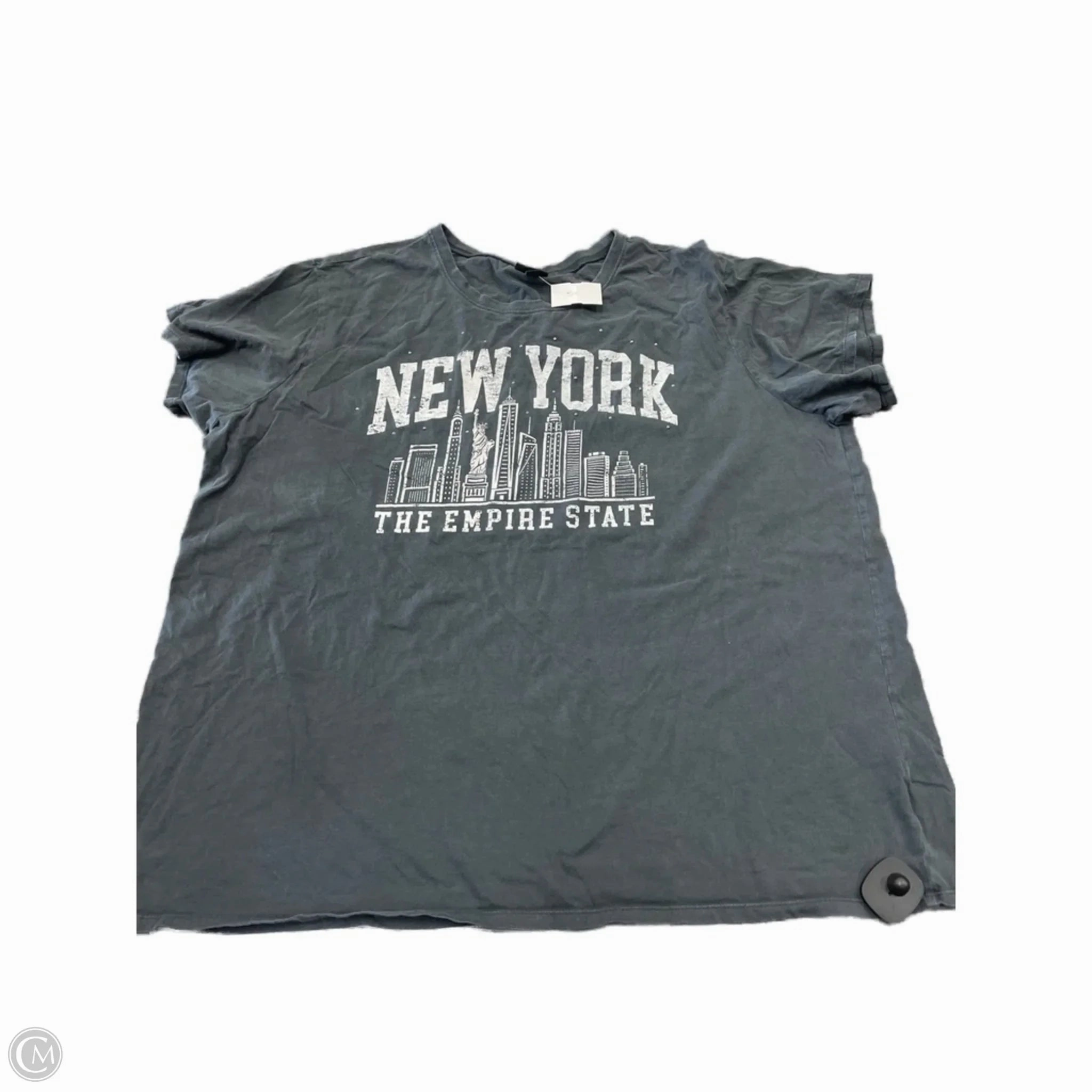 Top Short Sleeve By Torrid In Grey, Size: 3x Perfect Layering