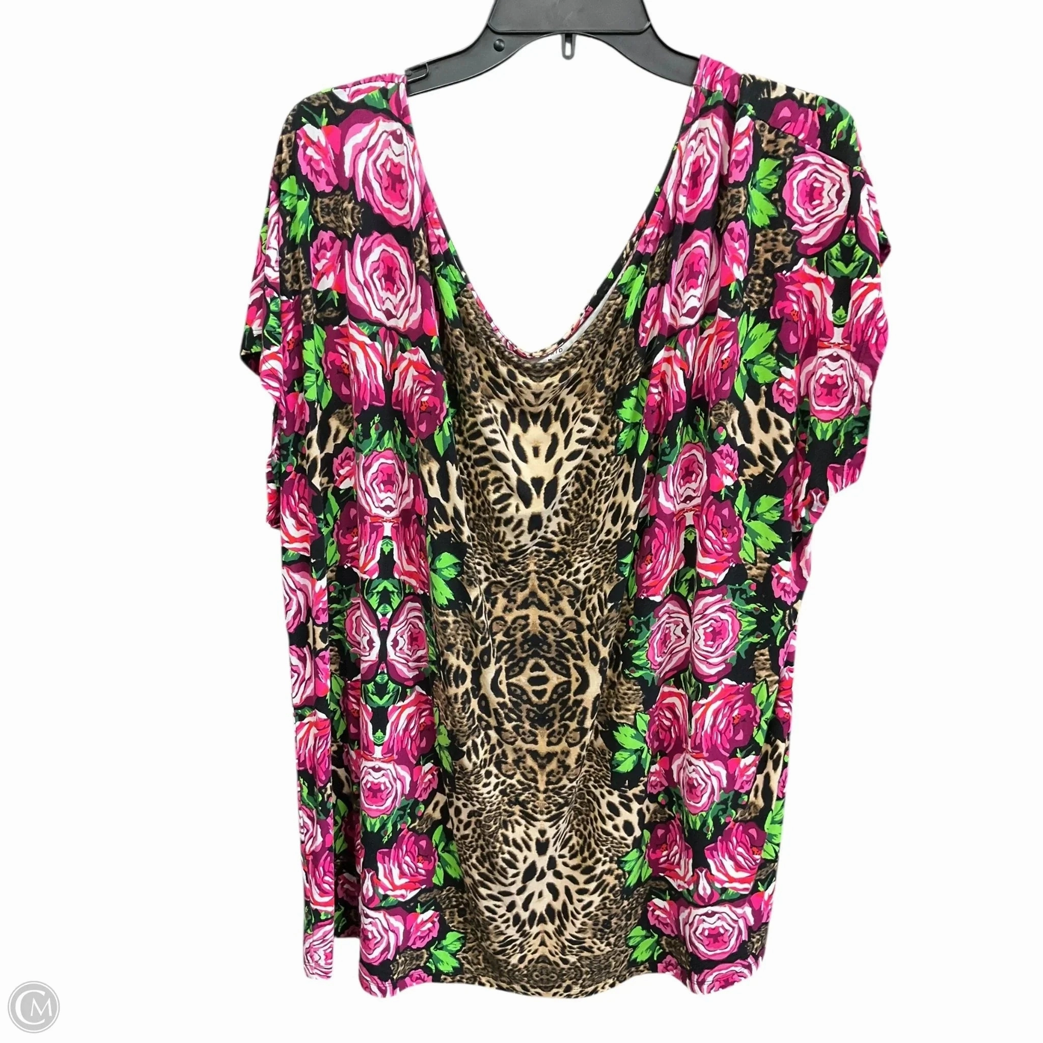 Odor Resistant Treatment Top Short Sleeve By Torrid In Maroon, Size: 4x