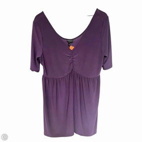 Popular Top Short Sleeve By Torrid In Purple, Size: 1x