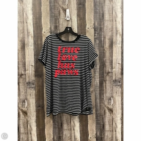 Top Short Sleeve By Torrid In Striped Pattern, Size: 3x Comfort Style All Day Flex