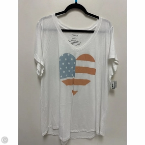 Top Short Sleeve By Torrid In White, Size: 3x Simple yet stylish