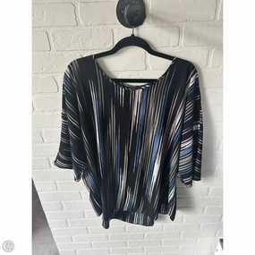 Top Short Sleeve By Vince Camuto In Black & White, Size: 2x Active Flex Sustainable Dye Process