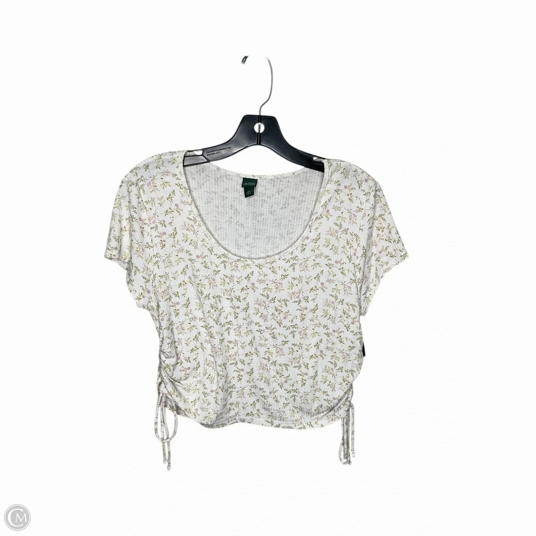 Light Style Trend Unisex versatility Top Short Sleeve By Wild Fable In Floral Print, Size: 2x