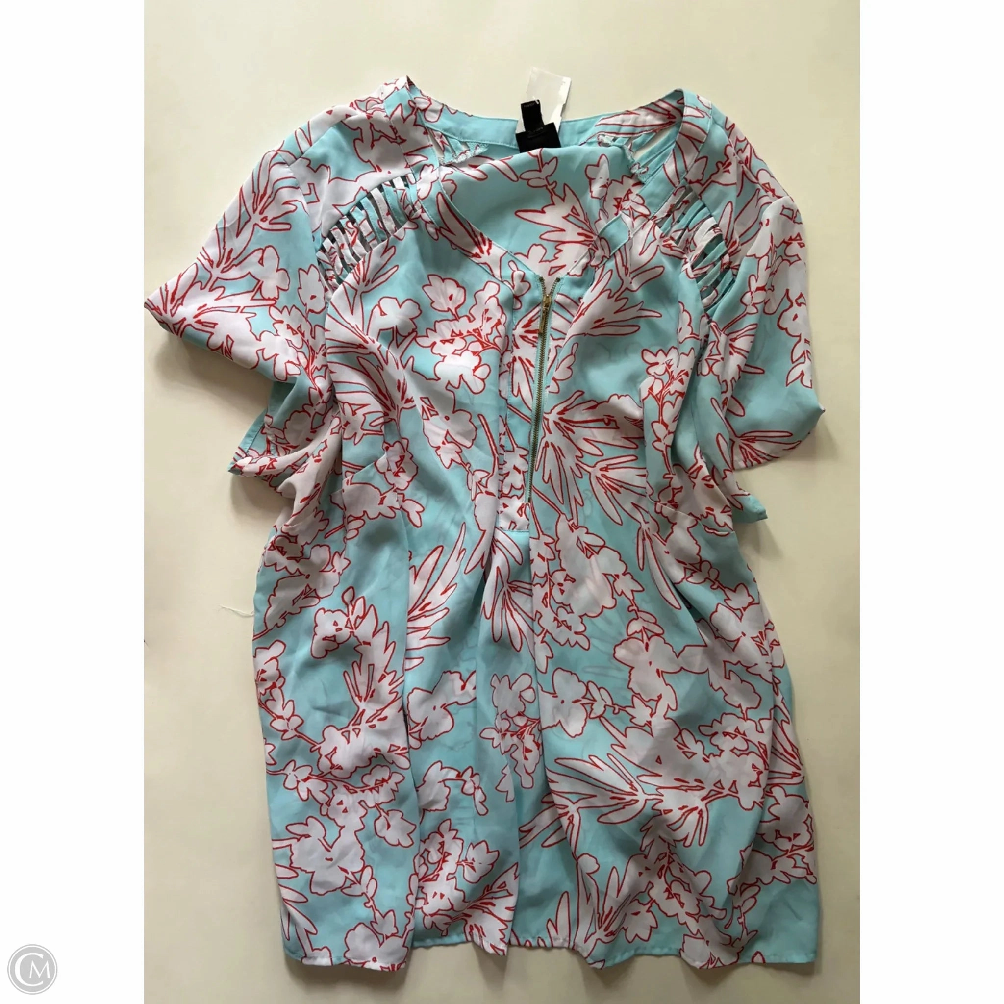 Luxury exclusivity Ultimate Comfort Top Short Sleeve By Worthington In Floral Print, Size: 3x