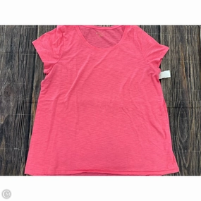 Moisture Wicking Technology Top Short Sleeve Designer By Lilly Pulitzer In Pink, Size: 1x