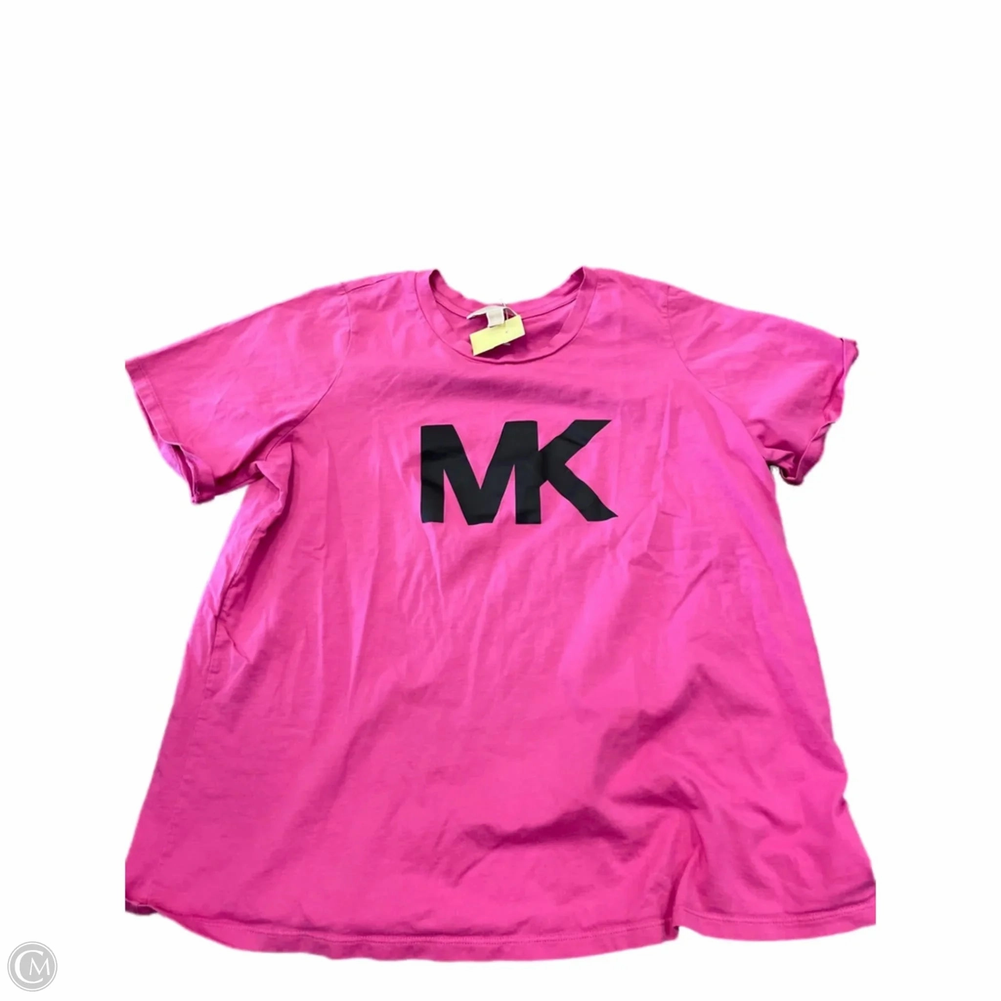 Top Short Sleeve Designer By Michael Kors In Pink, Size: 1x Travel Light Cozy Wear