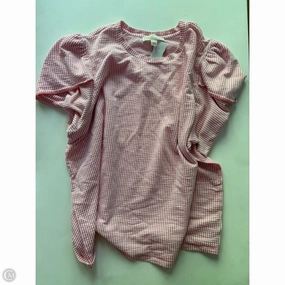 Top Short Sleeve Designer By Michael Kors In Striped Pattern, Size: 3x Comfy Design Wear Chic and Cozy