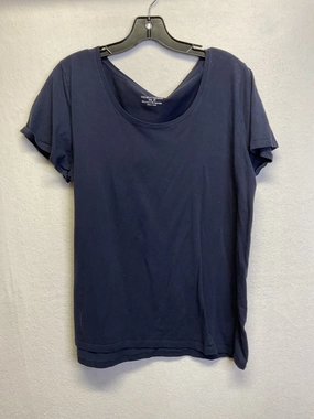 Top Ss Basic By Chelsea And Theodore In Navy, Size:2X Breathable wear