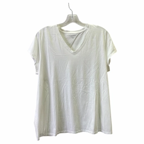 Affordable Fashion Top Ss Basic By Eileen Fisher In White, Size:Xl