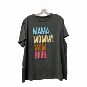 Top Ss Basic By Emery Rose In Grey, Size:3X Practical Comfort