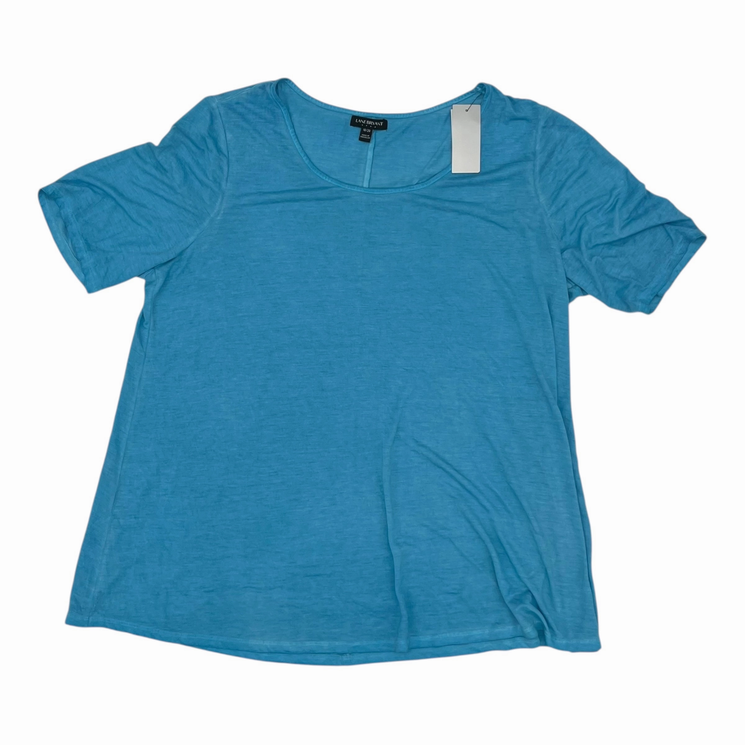 All-Season Wear Seasonal Staple Top Ss Basic By Lane Bryant In Blue, Size:2X