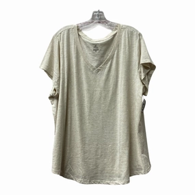 Top Ss Basic By Sonoma In Beige, Size:3X Fashion Layering