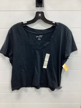 Top Ss Basic By Universal Thread In Black, Size:Xl Low Profile Collar