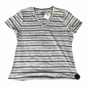 Cool Fit Essential Top Top Ss By Bass In Striped Pattern, Size:2X