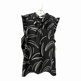 Printed design Top Ss By Chicos In Black, Size:1X