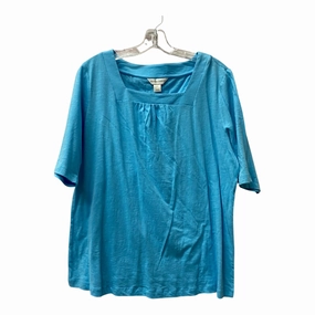 Top Ss By Christopher And Banks In Blue, Size:Xl DoubleStitchedHem