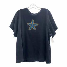 Relaxed Fit Design Top Ss By Cruise wear In Black, Size:Xxl