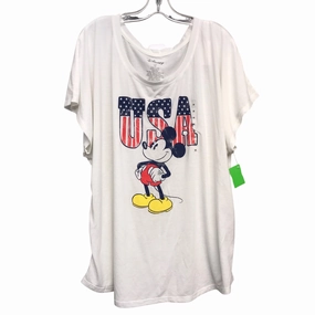 Top Ss By Disney Store In White, Size:3X Weekend Smart Look