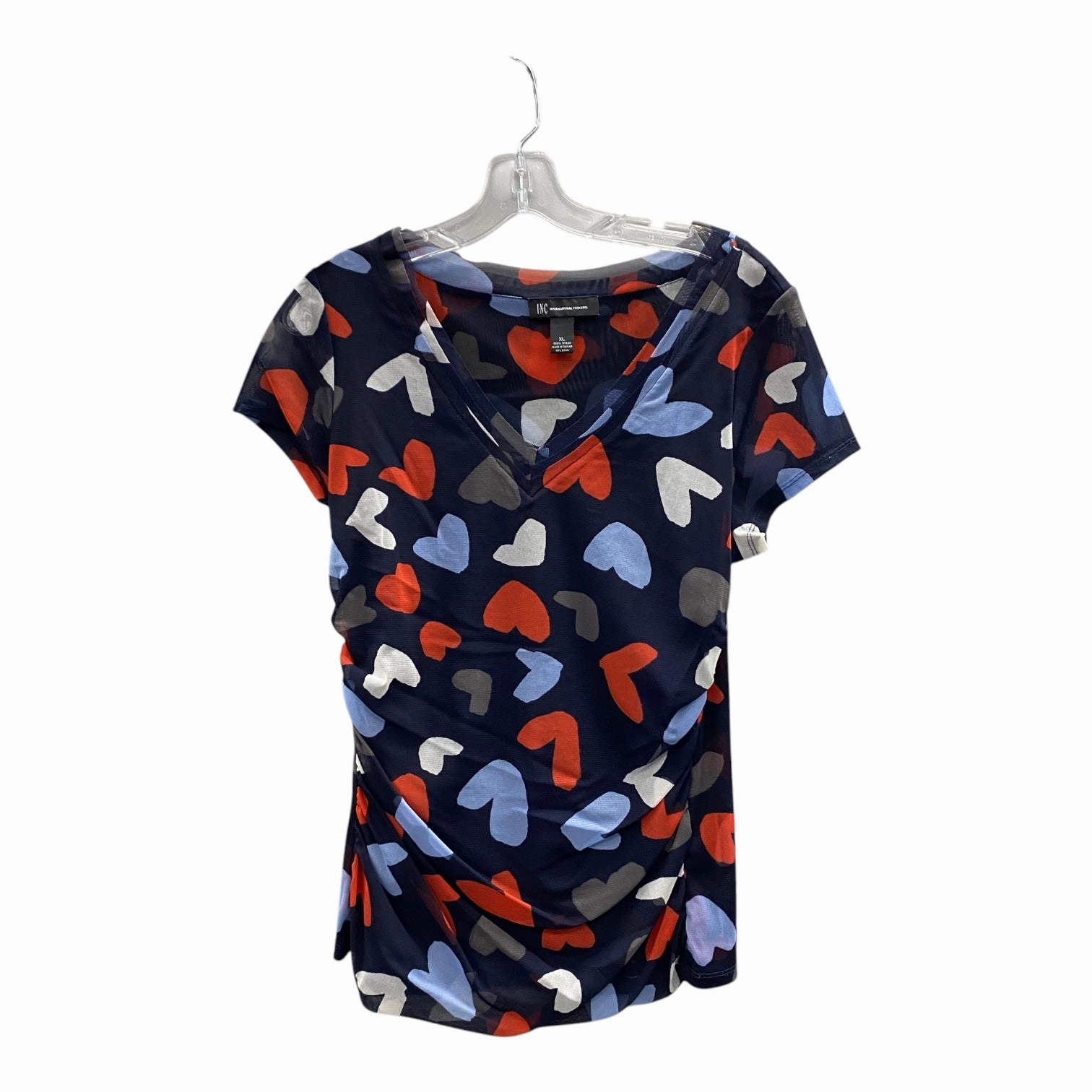 Top Ss By Inc In Navy, Size:Xl Cozy Layer Fit No-Fuss Design
